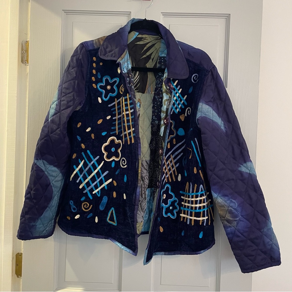 Colorful Reversible Patchwork Jacket - image 6